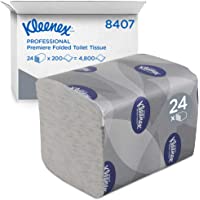 Kleenex 8407 Papel Higiénico Interplegado- 24 Paquetes X 200 Servicios- 2 Capas- Blanco